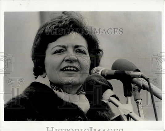 1975 Press Photo Mary Ann Krupsak, NY. Lt.Governor, Intl Women's Day - NYC. - Historic Images