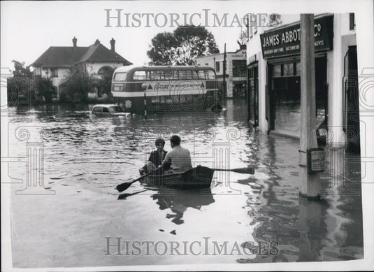 1958 Press Photo Floods In New South Wales - Historic Images
