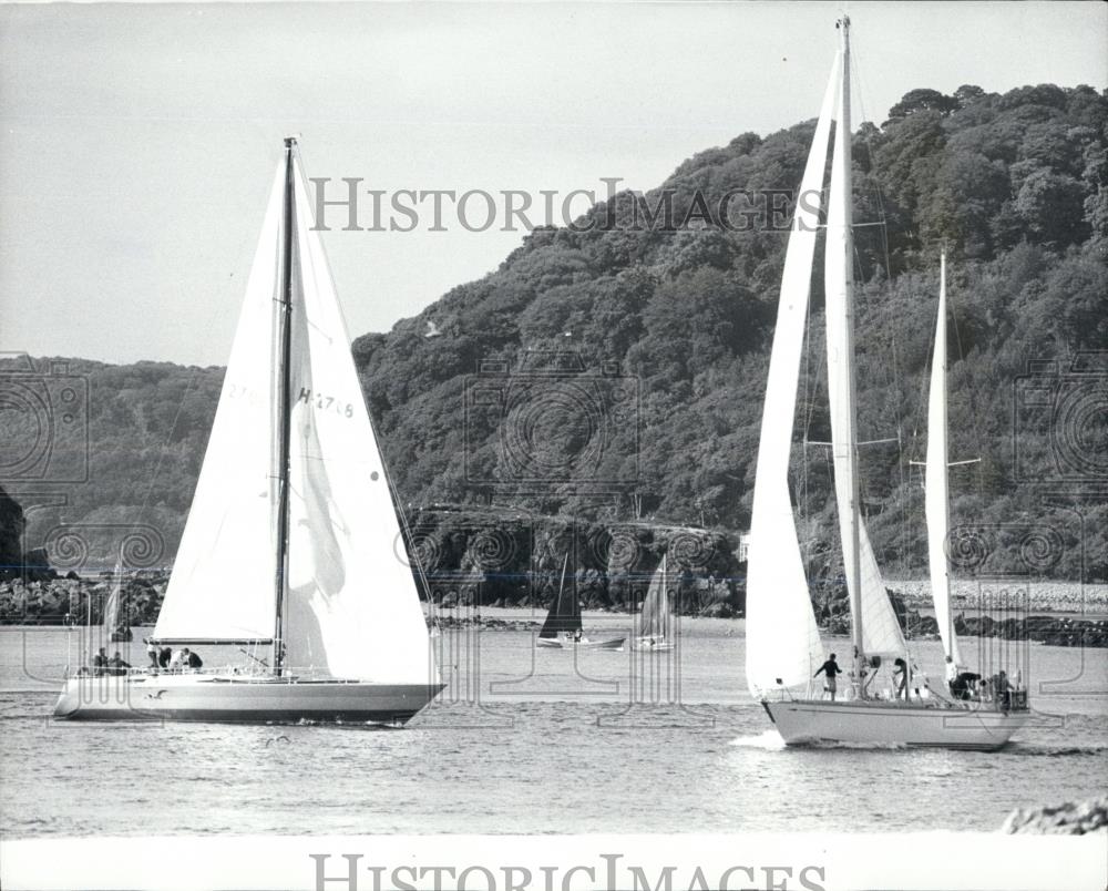 1979 Press Photo 'Independent Endeavor' races 'Spirit of Ramfish' - Historic Images