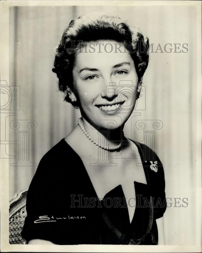 1956 Press Photo Princess Astrid of Norway is 24. - Historic Images