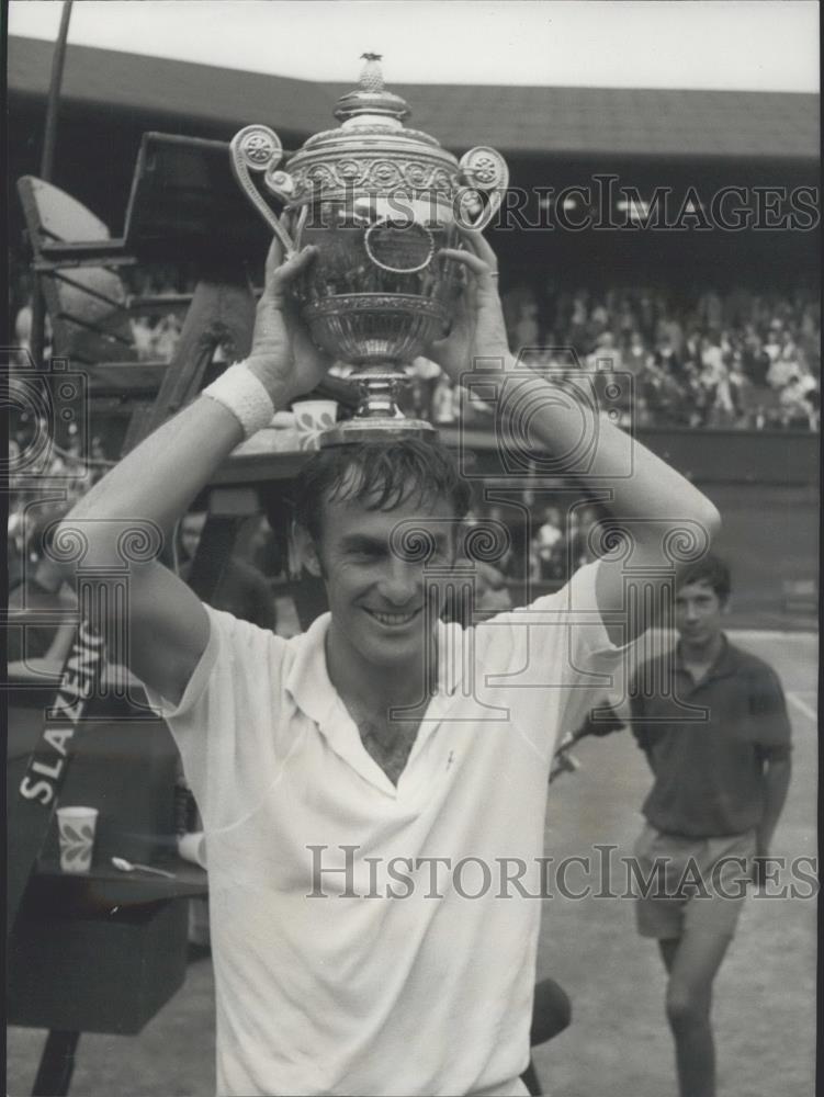 1970 Press Photo John Newcombe Wins Men;s Singles At Wimbledon - Historic Images