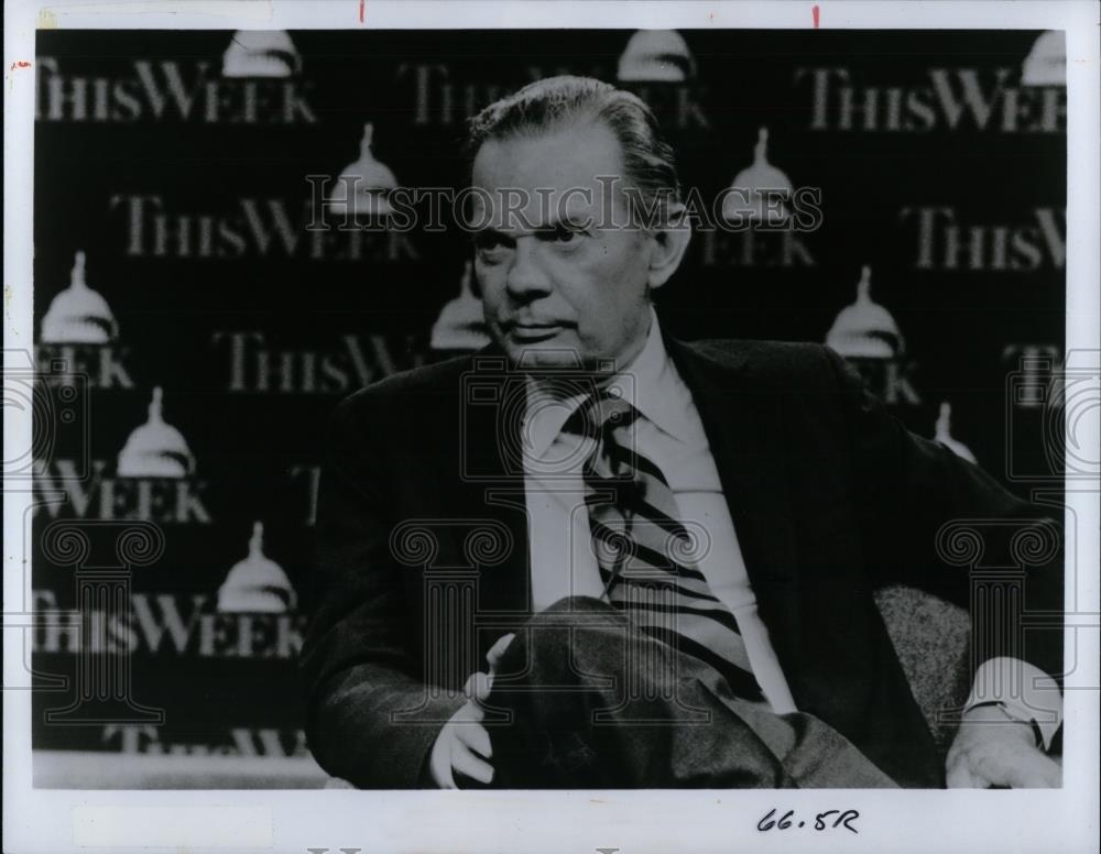 Press Photo David Brinkley American Newscaster - cvp26890 - Historic Images