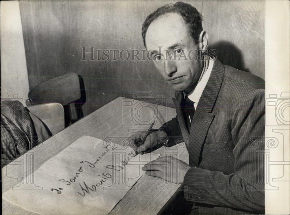 1959 Press Photo M. D'Espine father of baby boy that was murdered - Historic Images