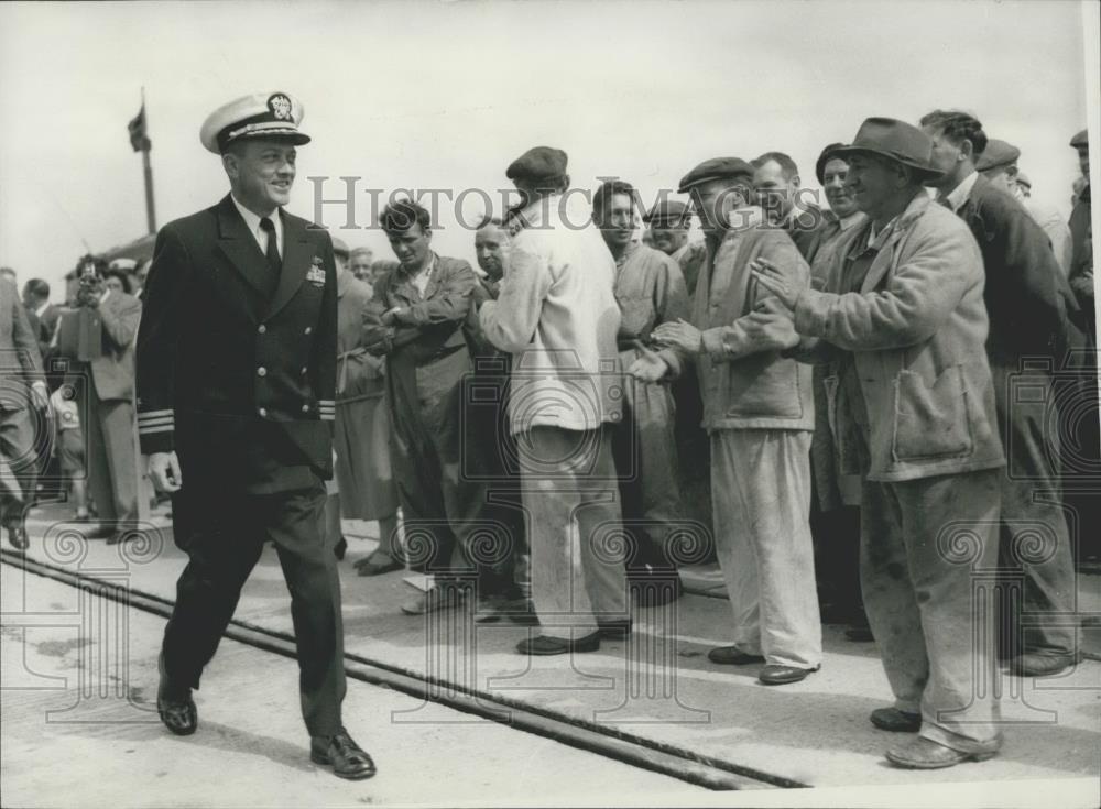 1958 Press Photo Wm Robert Anderson. Commanding Officer of the Nautilus - Historic Images