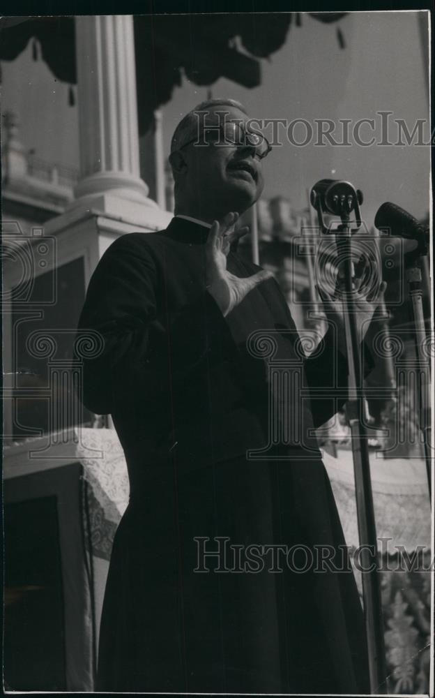 Press Photo Italian Jesuit preacher Father Ricardo Lombardi, - Historic Images