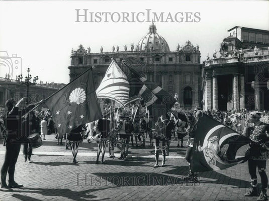 Press Photo St. Peter Ceremony For Proclamation St. Catherine Of Sienna - Historic Images