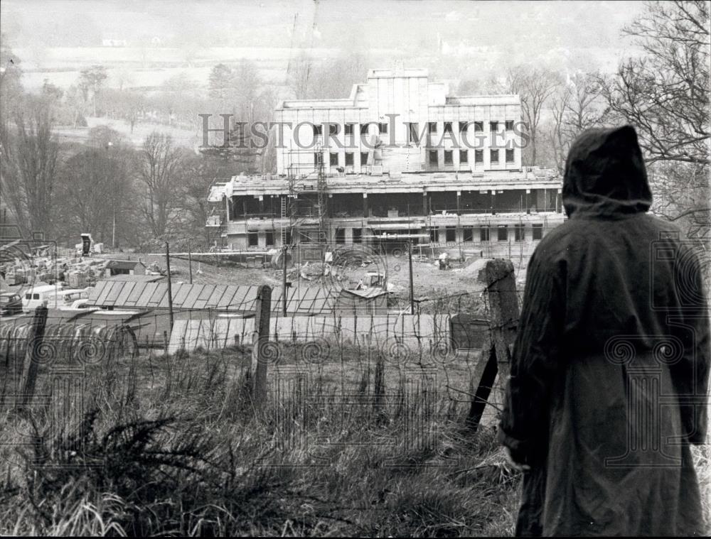 Press Photo New Prinknash Benedictine Monastery Under Construction Gloucester - Historic Images