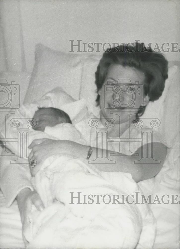 1967 Press Photo Princess Jutta &amp; Baby Michaela Maria - Historic Images