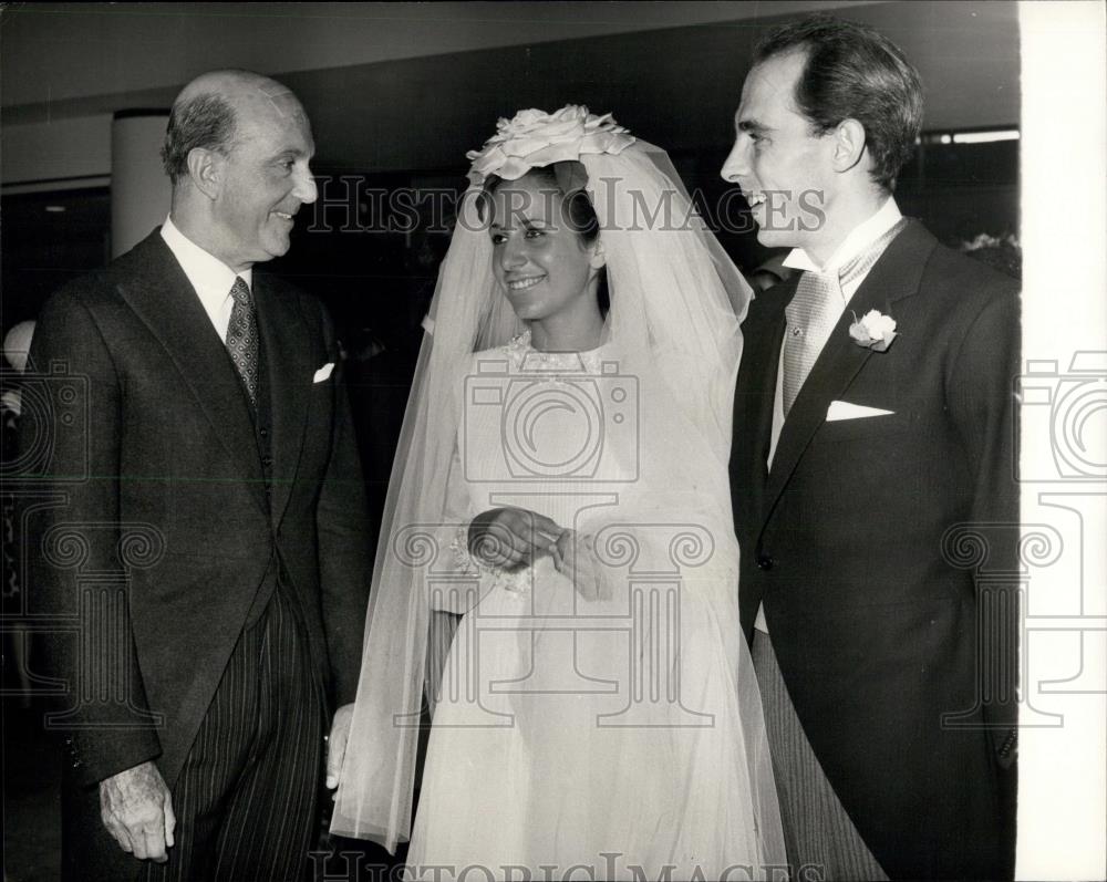 1966 Press Photo Ex-King Umberto of Italy,Olga Forte &amp;Alessandro - Historic Images