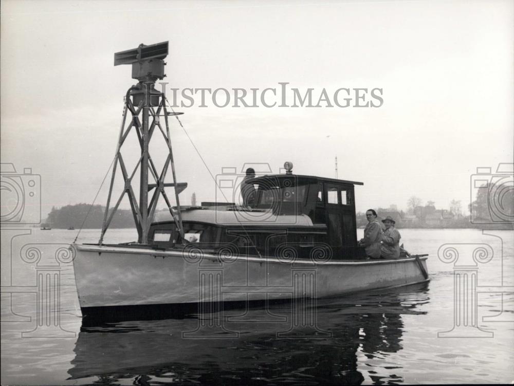1953 Press Photo "Berliner Telefunken Werke"1st German ship with radar - Historic Images