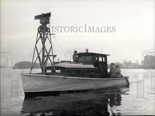 1953 Press Photo "Berliner Telefunken Werke"1st German ship with radar - Historic Images