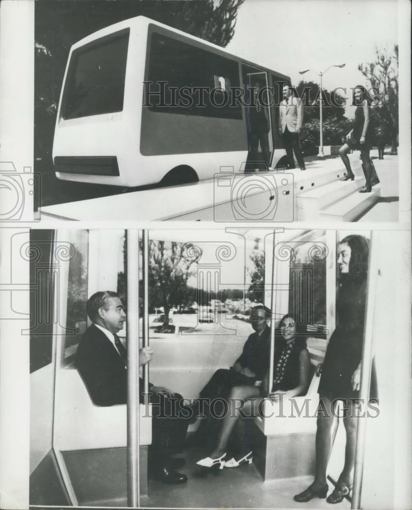 Press Photo new electric vehicle bus - Historic Images