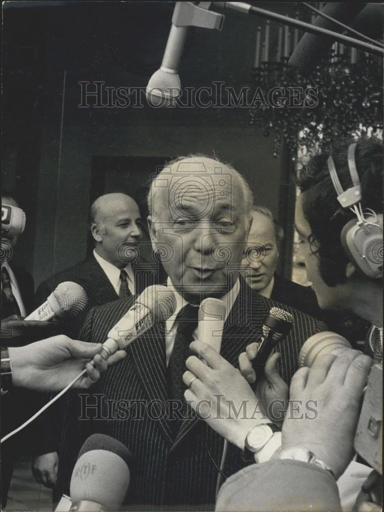 1973 Press Photo President of the National Assembly Achille Peretti - Historic Images