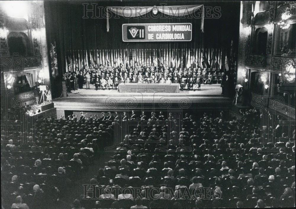 1974 Press Photo Seventh World Congress of Cardiology in Buenos Aires - Historic Images