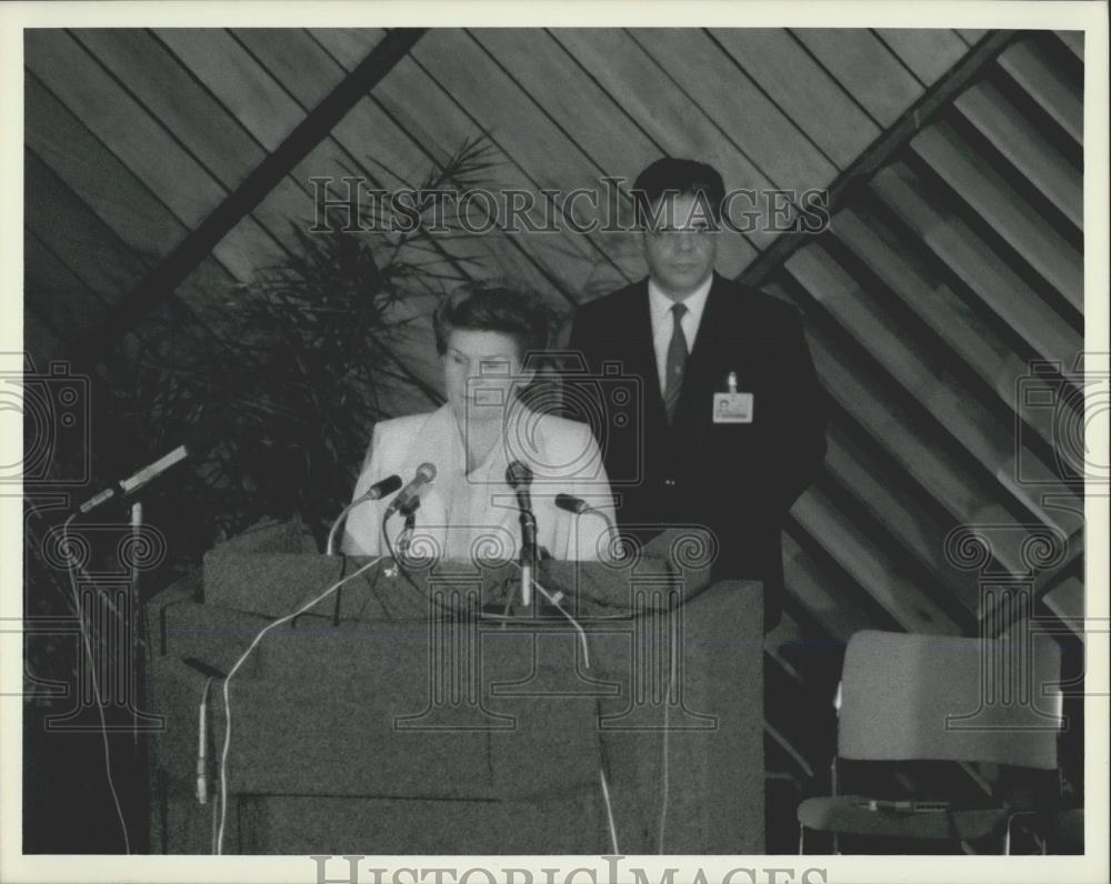 1985 Press Photo Conference On United Nations Women's Decade Meets In Nairobi - Historic Images