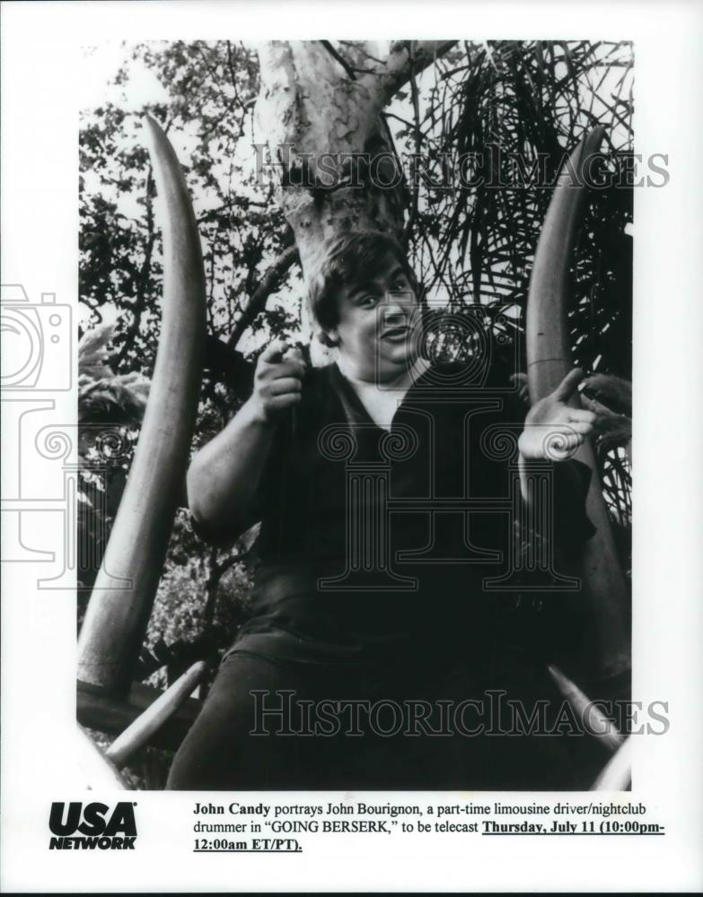 1996 Press Photo John Candy stars as John Bourignon in Going Berserk - cvp24544 - Historic Images