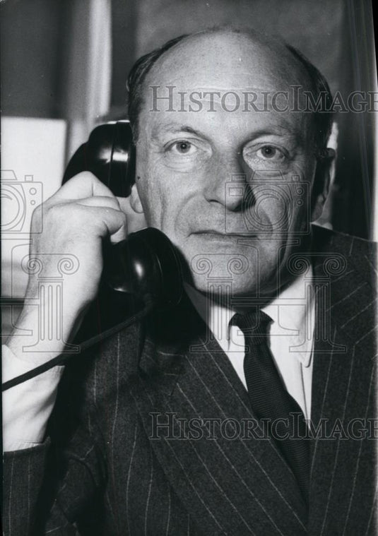 1957 Press Photo Crouy de Chanel, France Delegate to NATO Council - Historic Images