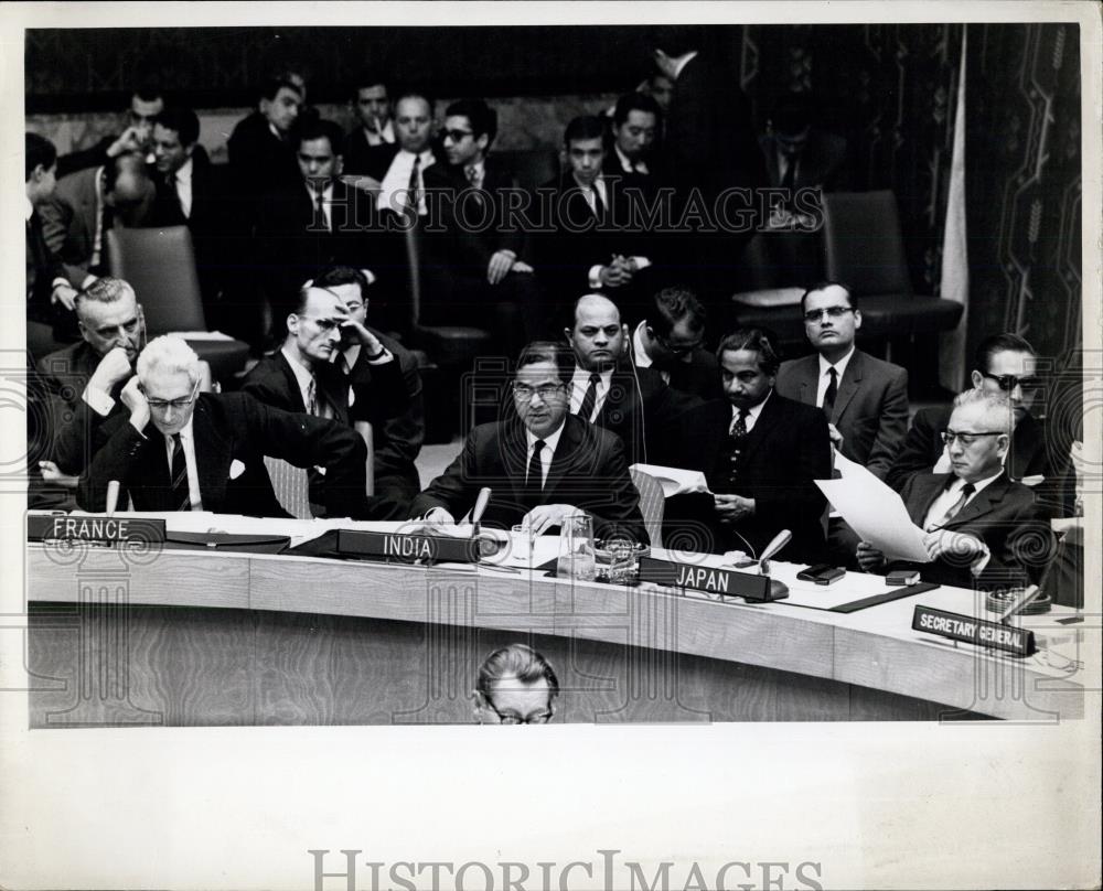 1967 Press Photo Security Council Hears 12 Statements On Middle East - Historic Images