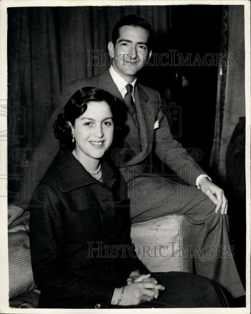 Press Photo King Peter of Jugo-Slavia and his wife ex-Queen Alexandria - Historic Images