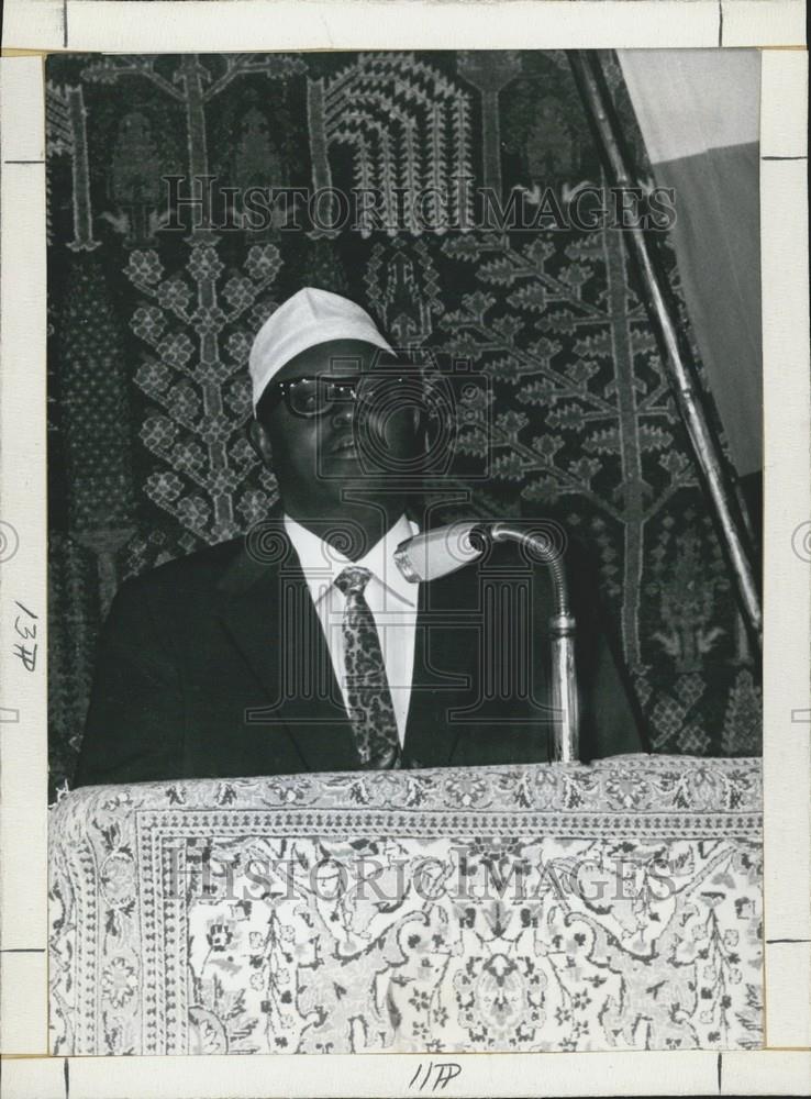 1968 Press Photo Somalian Prime Minister Mohamed Ibrahim Egal in Bavaria. - Historic Images