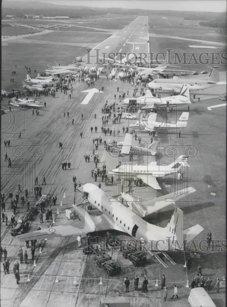 1966 Press Photo Overhead view of Farnborough Air show - Historic Images