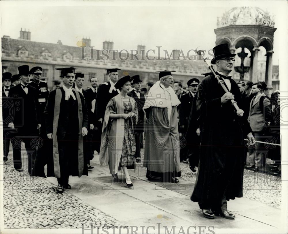 1958 Press Photo Princess Margaret at Calibridge University - Historic Images