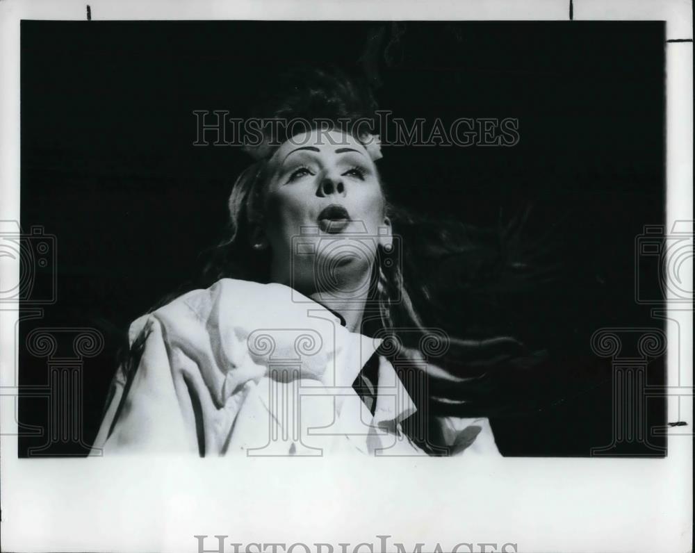 1986 Press Photo Boy George English New Wave Singer Songwriter Bow Wow Wow - Historic Images