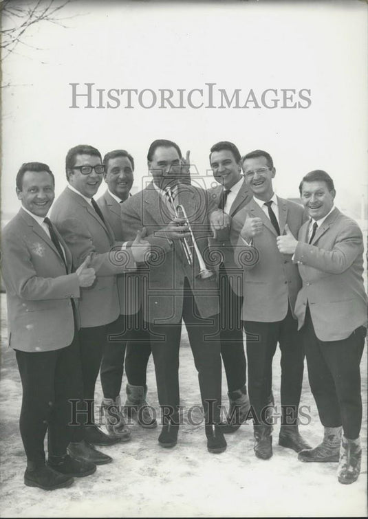 1964 Press PhotoMax Schmeling and Hasy Osterwald play jazz. - Historic Images