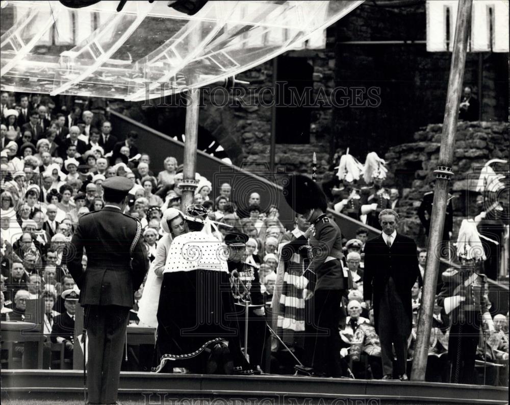 1969 Press Photo Prince Charles Invested As Prince of Wales - Historic Images