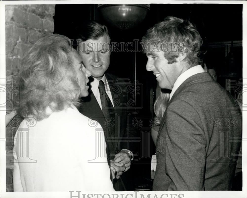 Press Photo Ethel &amp; Ted Kennedy, Burst Bachraces - Historic Images