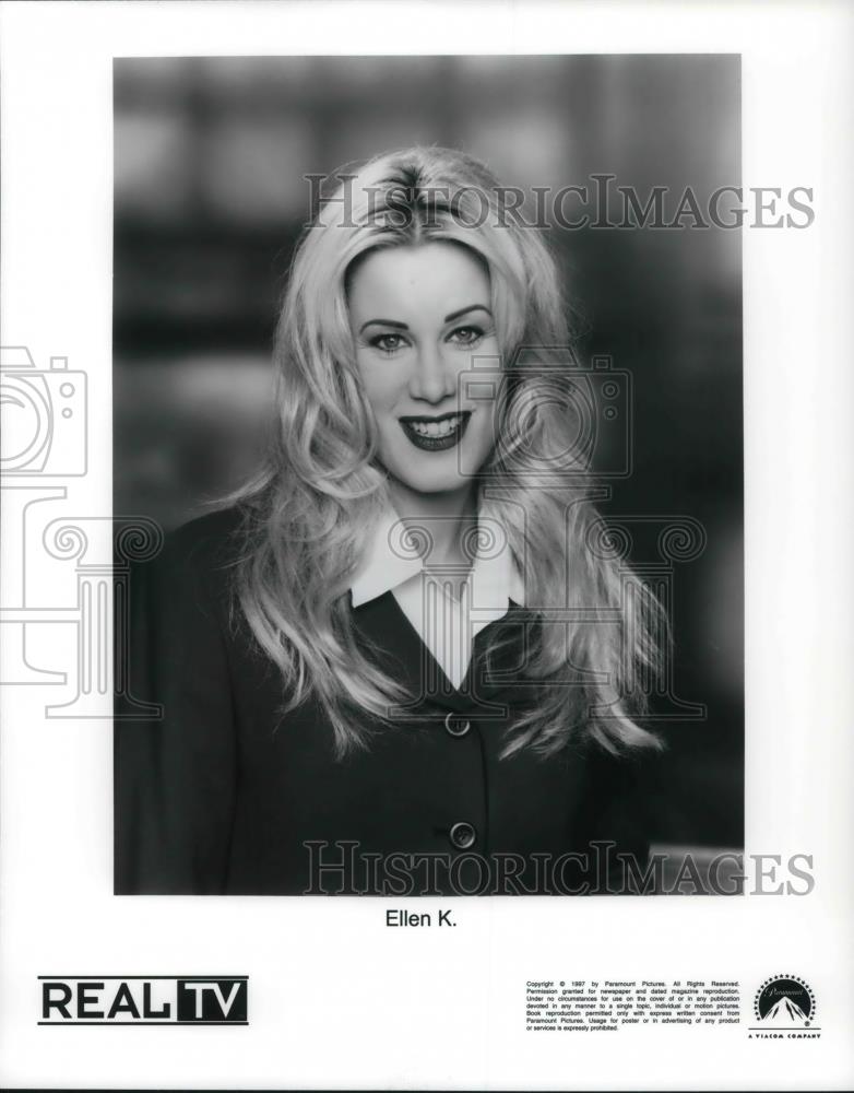 1997 Press Photo Ellen K. Correspondent TV Host of Real TV - cvp22426 - Historic Images