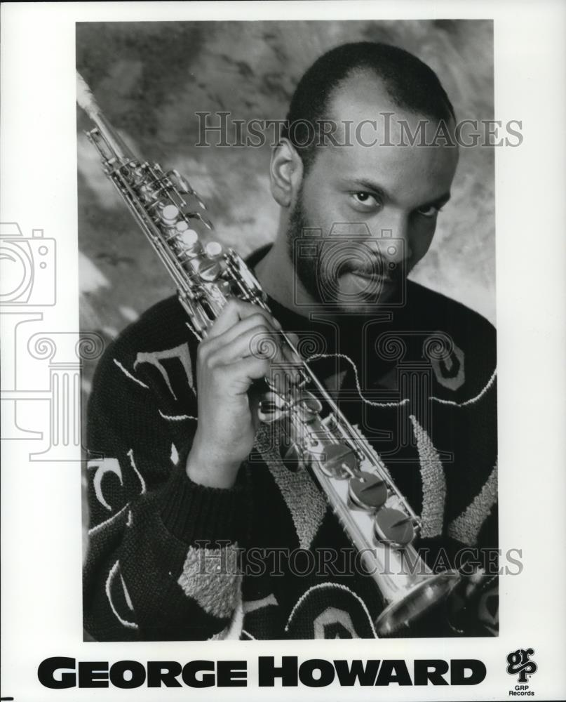 1991 Press Photo George Howard American Smooth Jazz Saxophone Player - cvp27434 - Historic Images