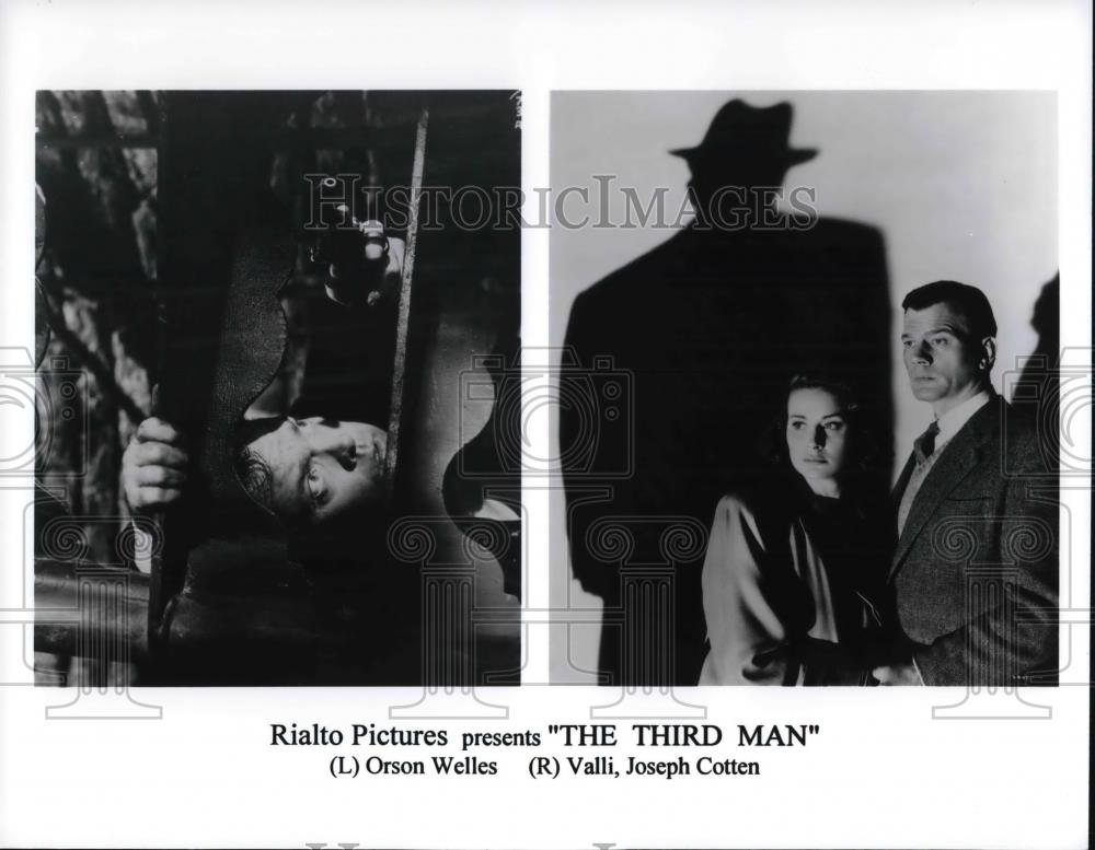 Press Photo The Third Man Orson Welles Valli Joseph Cotton - cvp25056 - Historic Images