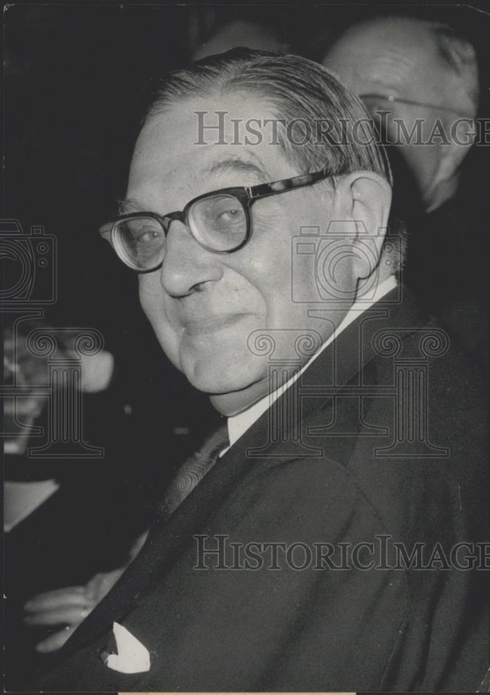 1961 Press Photo Per Jacobson, Chairman of the international monetary fund - Historic Images