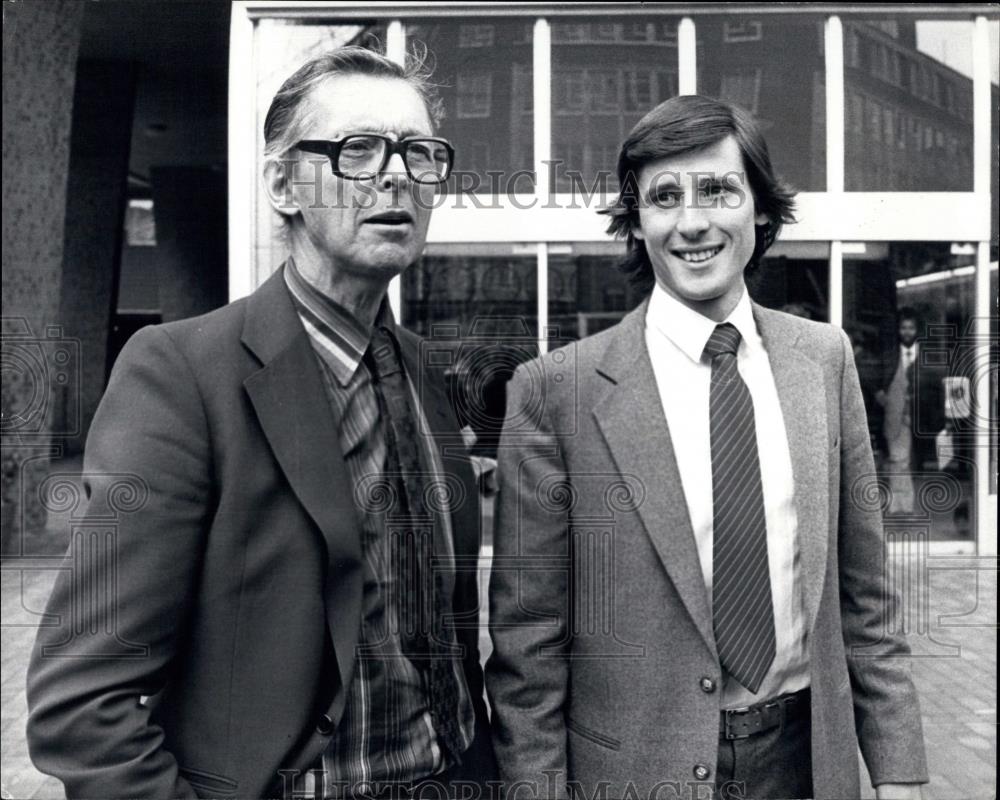 1980 Press Photo Sebastian Coe with his father - Historic Images