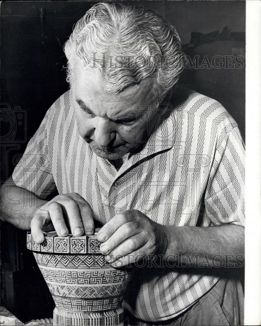 Press Photo Works of Art - From Wood Pieces by Jan Vayra - Historic Images