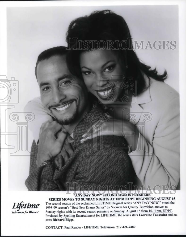 Press Photo Lorraine Toussaint and Richard Biggs in Any Day Now - cvp22674 - Historic Images
