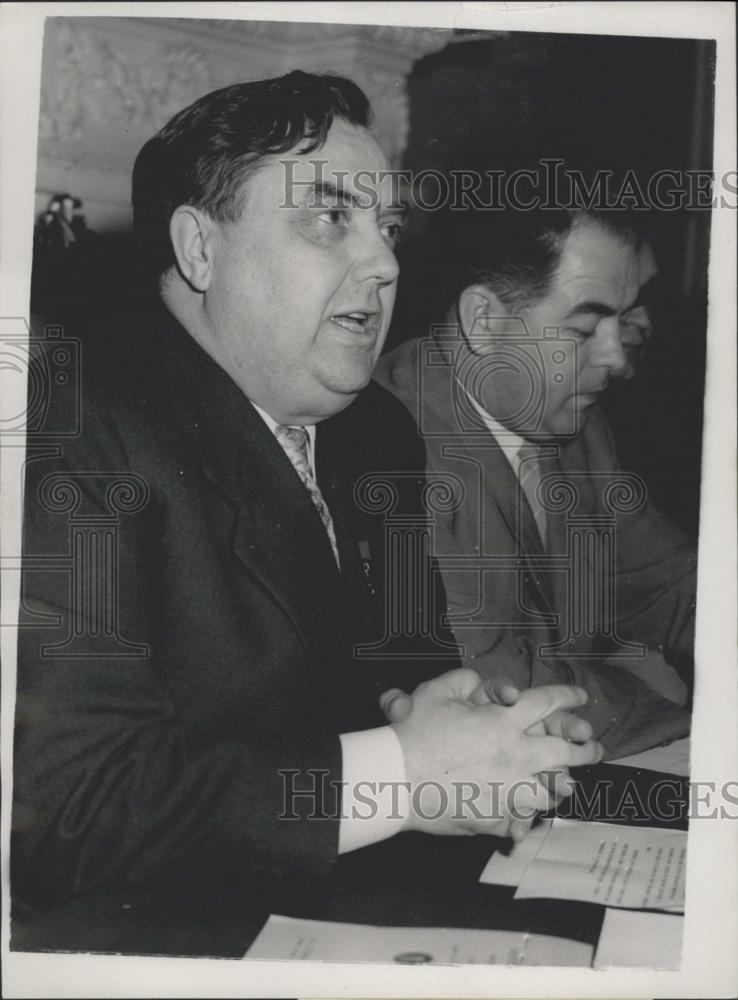 1956 Press Photo Mr. Malenkov, the Soviet Minister of Electric Power Stations - Historic Images