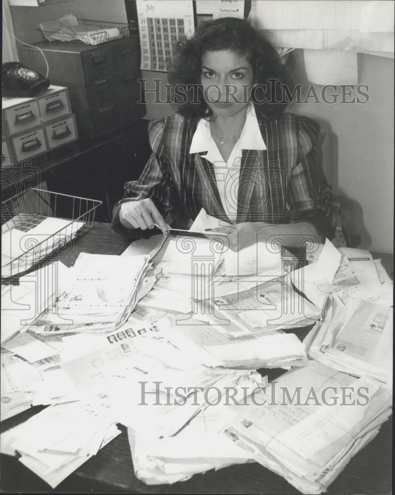 1979 Press Photo Bianca Jagger at British Red Cross - Historic Images