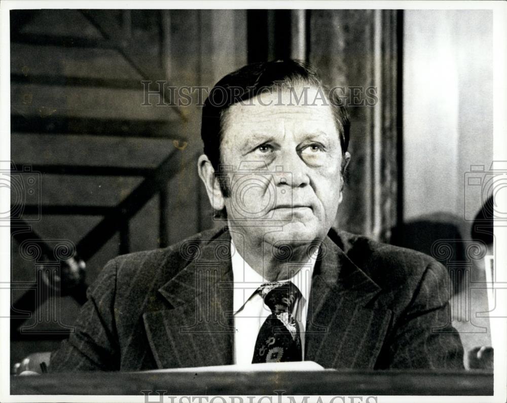 1973 Press Photo Sen Howard Cannon, Chairman of The Soviet Rules Committee - Historic Images