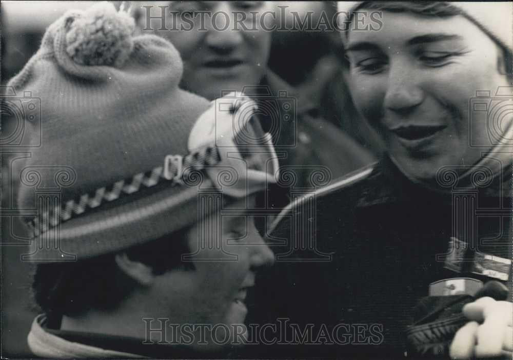 1968 Press Photo Olympic skier Marielle Goitschel at Grenoble - Historic Images