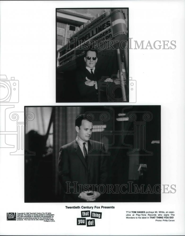 1996 Press Photo Tom Hanks stars as Mr. White on That Thing You Do - cvp22399 - Historic Images