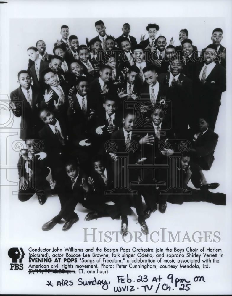 Press Photo Boys Choir of Harlem in &quot;Evening at Pops&quot; - cvp22904 - Historic Images