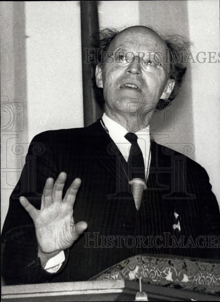 1972 Press Photo Lord Longford, Chairman, Commission on Pornography - Historic Images