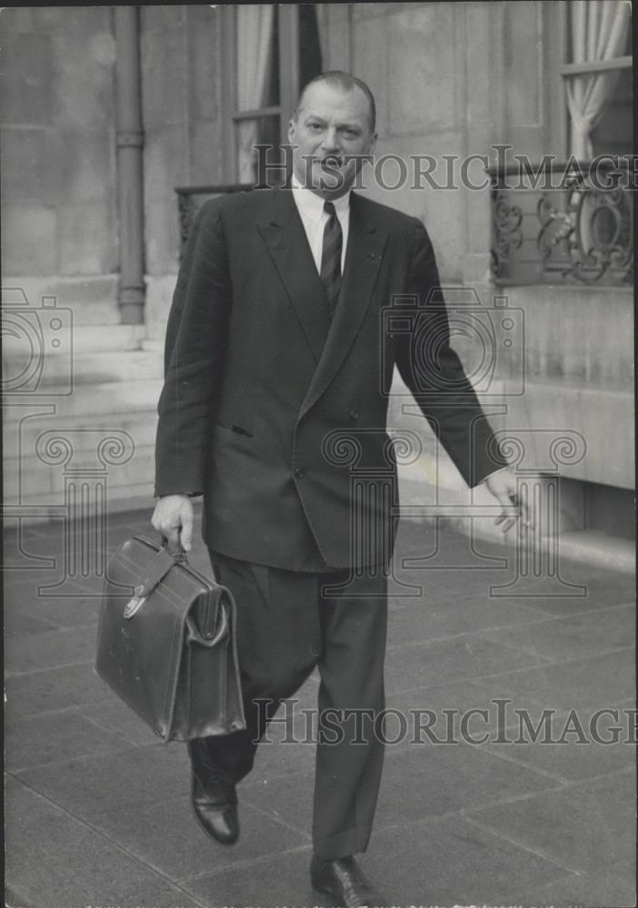 1960 Press Photo Delouvrier, government&#39;s delegate General in Algeria - Historic Images