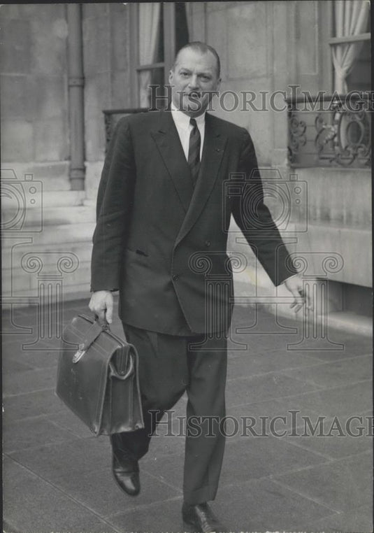1960 Press Photo Delouvrier, government's delegate General in Algeria - Historic Images