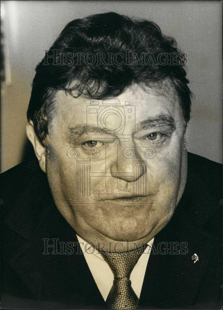 Press Photo Mr Franz Josef Strauss, Bavarian minister - Historic Images