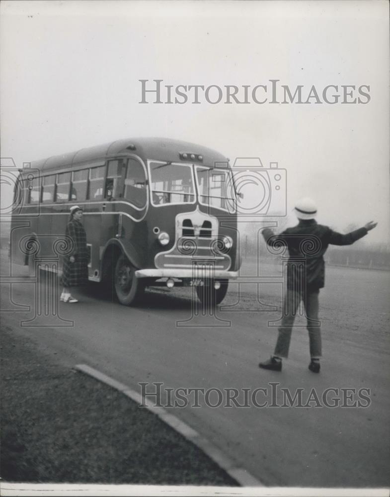 Press Photo The young Air Police also act as Traffic cops at US air base - Historic Images