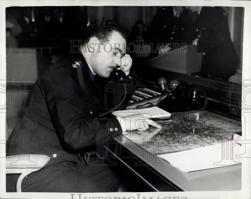 1956 Press Photo Sir John Nott, Police Commissioner, Scotland Yard London - Historic Images