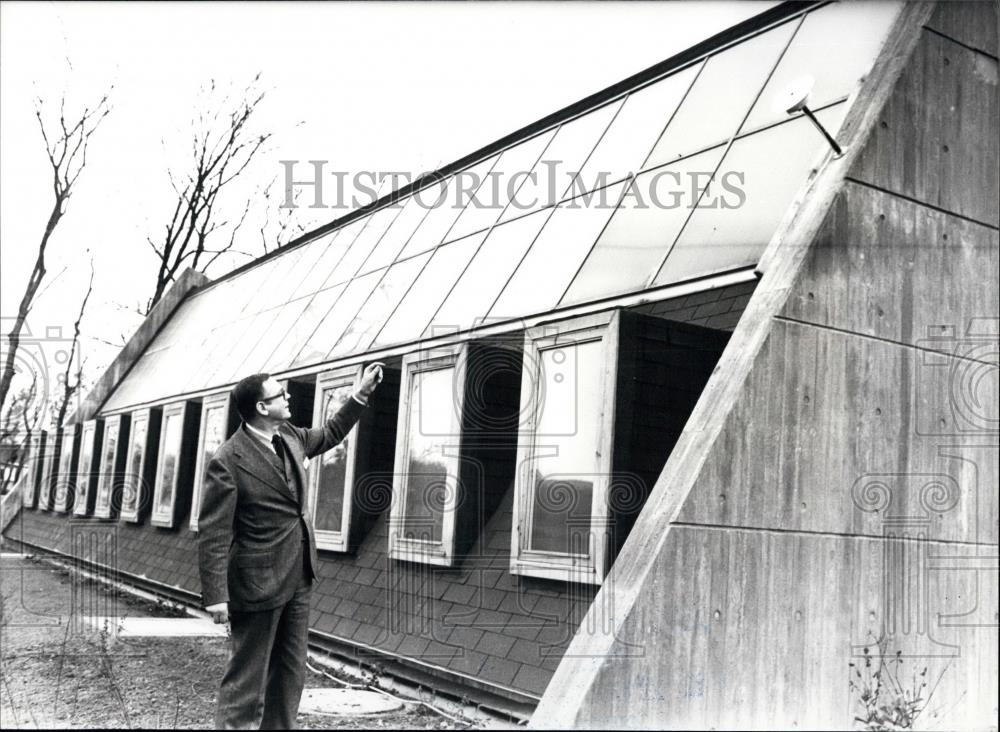 Press Photo Danish Boiler Works Association Designed Solar House - Historic Images